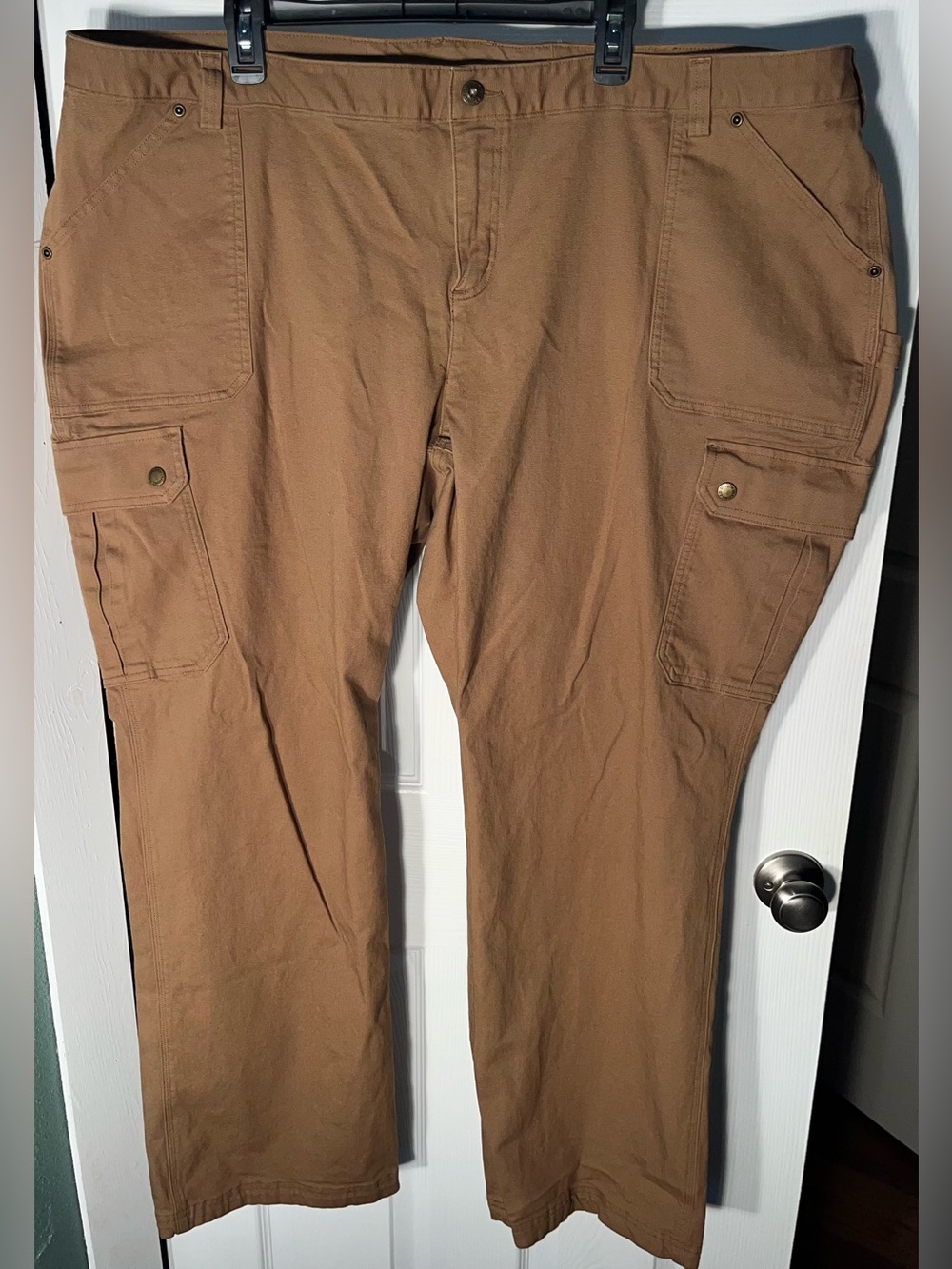 Women’s Duluth Trading Pants 26W x 33 Curvesetter Waistband Fire Hose Cargo
